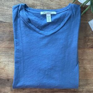 KENNETH COLE - Slate Blue V-Neck Tee Shirt